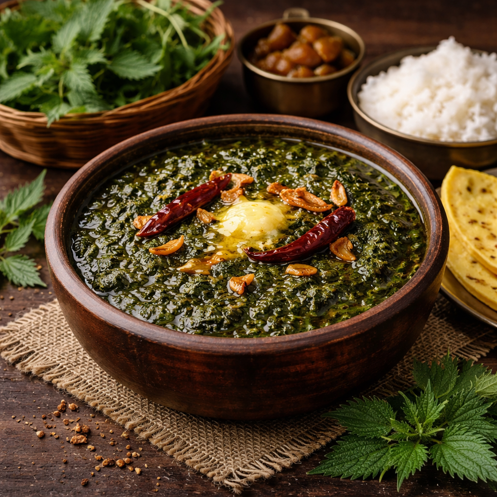 How to Make Kandalee Saag at Home with Local Garhwali Ingredients